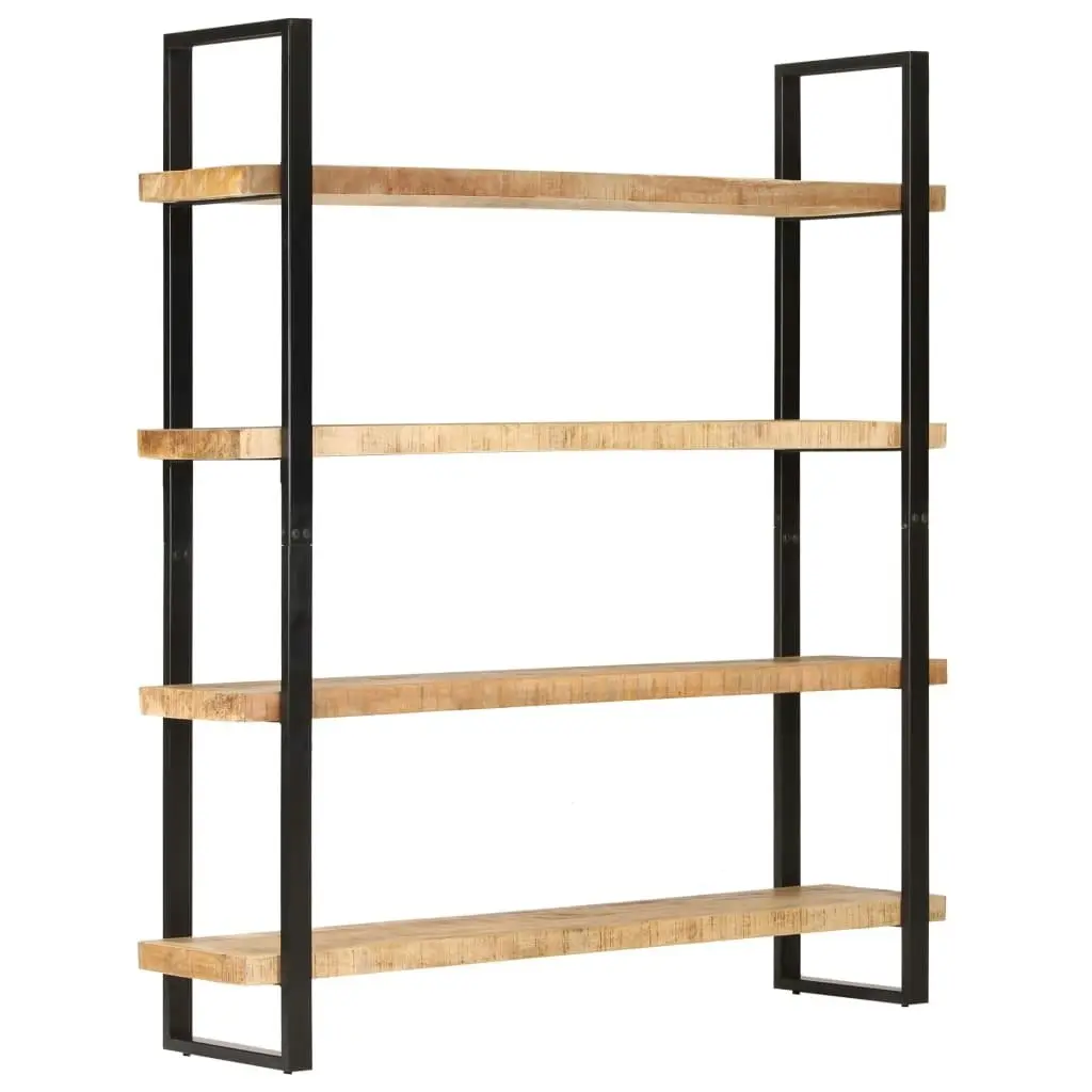 4-Tier Bookcase 160x40x180 cm Rough Mango Wood 321066