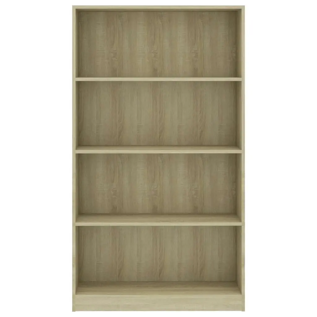 4-Tier Book Cabinet Sonoma Oak 80x24x142 cm Engineered Wood 800912