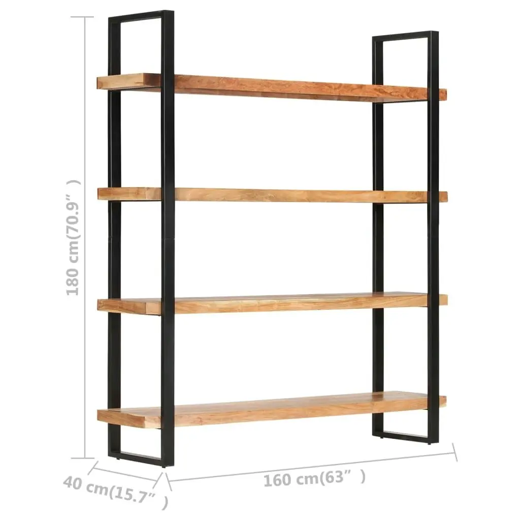 4-Tier Bookcase 160x40x180 cm Solid Acacia Wood 321068