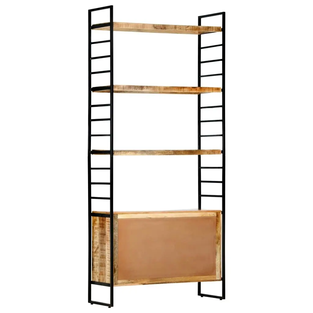 4-Tier Bookcase 80x30x180 cm Rough Mango Wood 284422