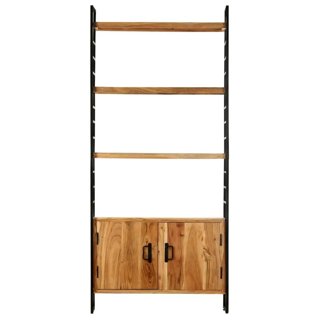 4-Tier Bookcase 80x30x180 cm Rough Mango Wood 284422