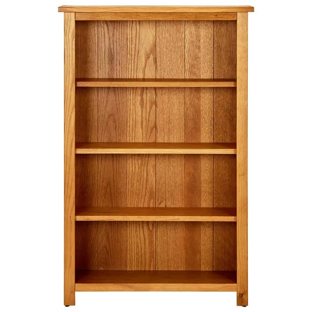 4-Tier Bookcase 70x22x110 cm Solid Oak Wood 331735