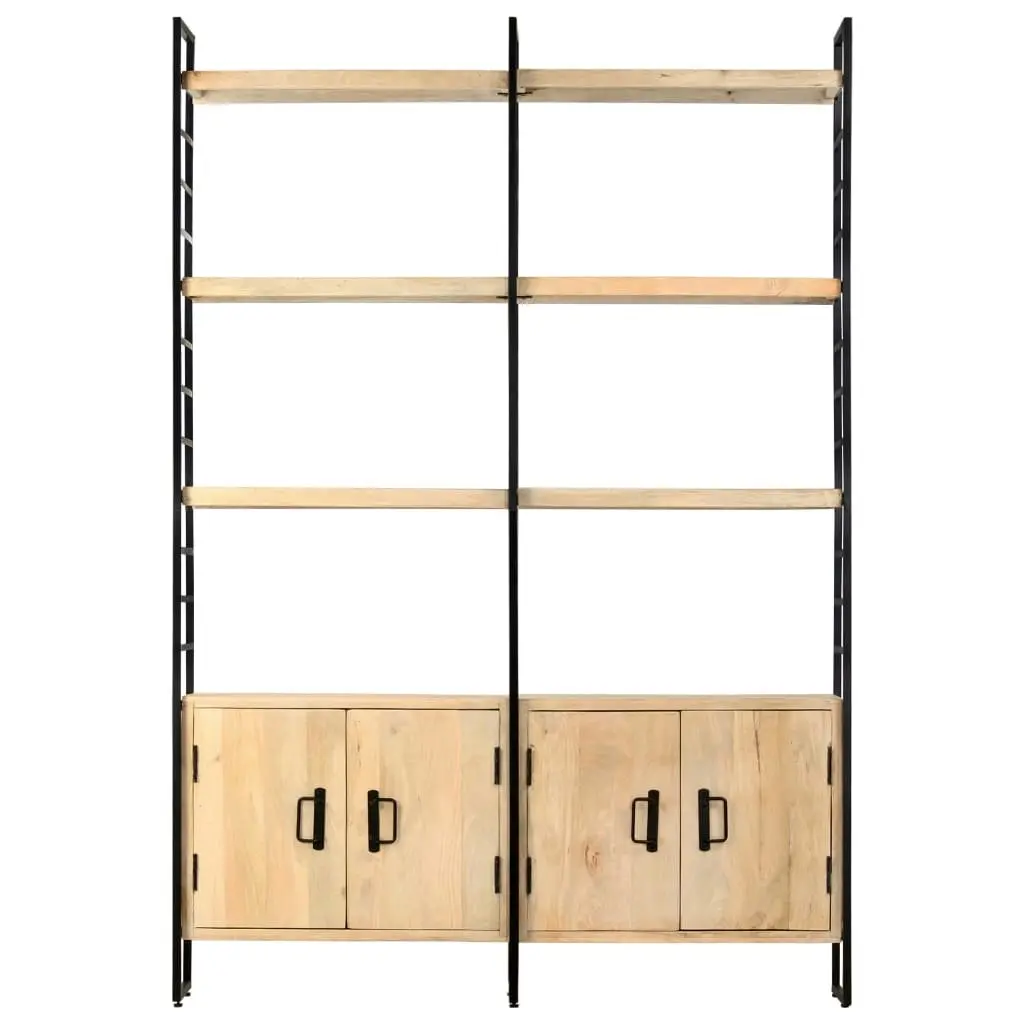 4-Tier Bookcase 124x30x180 cm Solid Mango Wood 284417