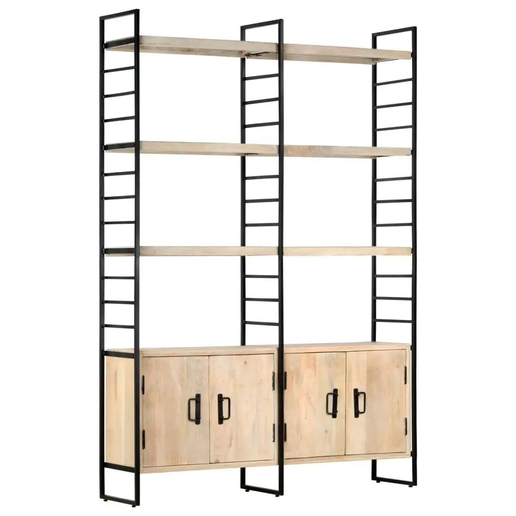 4-Tier Bookcase 124x30x180 cm Solid Mango Wood 284417