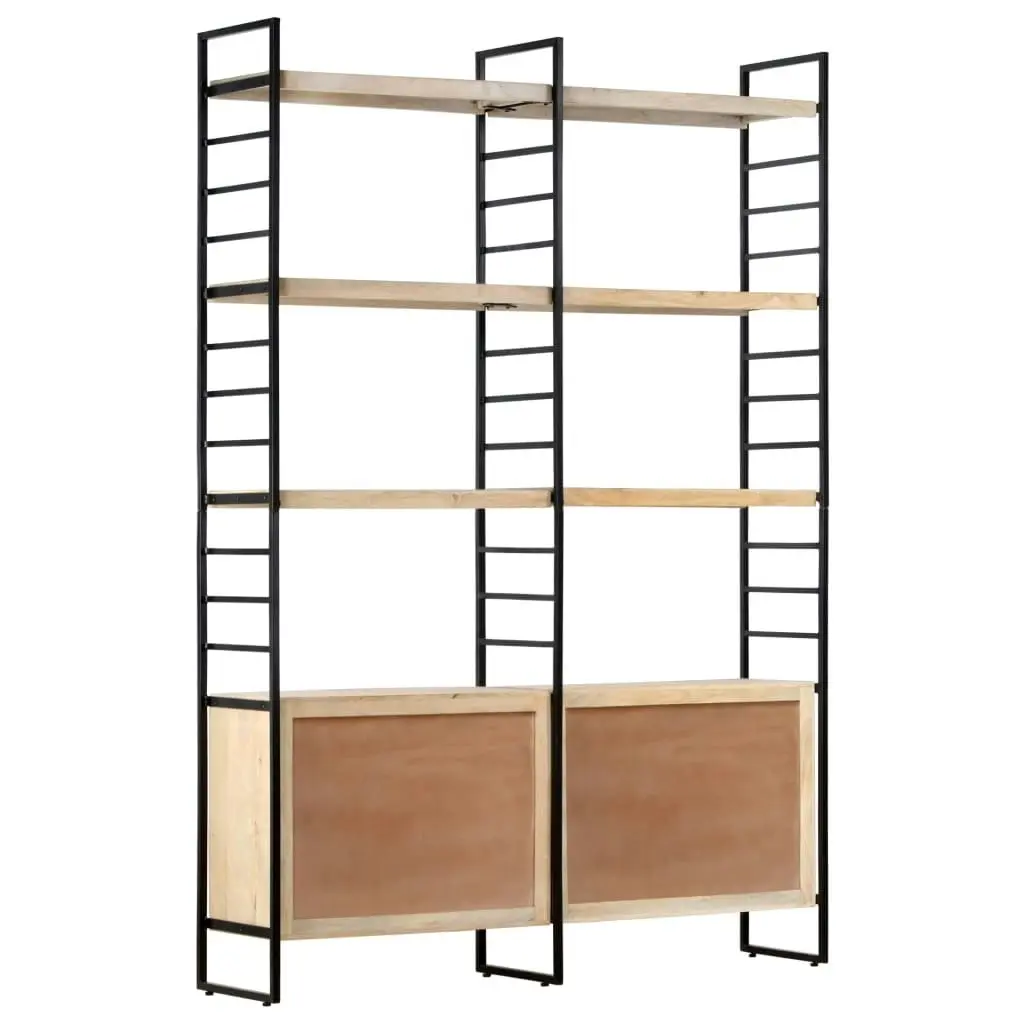 4-Tier Bookcase 124x30x180 cm Solid Mango Wood 284417