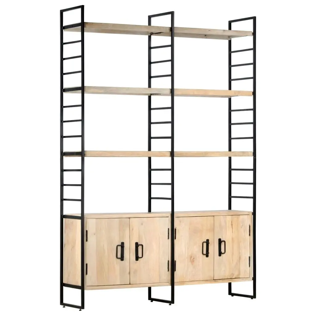 4-Tier Bookcase 124x30x180 cm Solid Mango Wood 284417