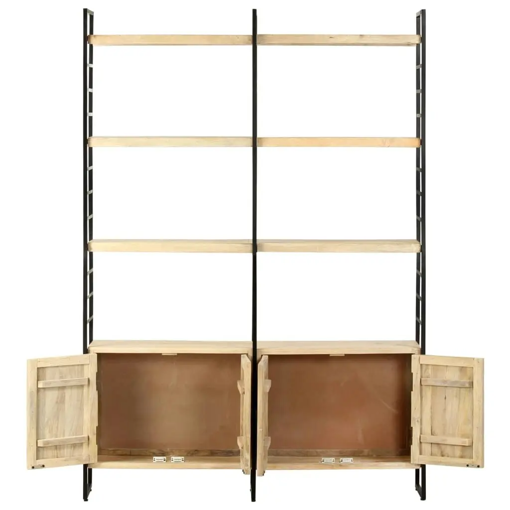 4-Tier Bookcase 124x30x180 cm Solid Mango Wood 284417