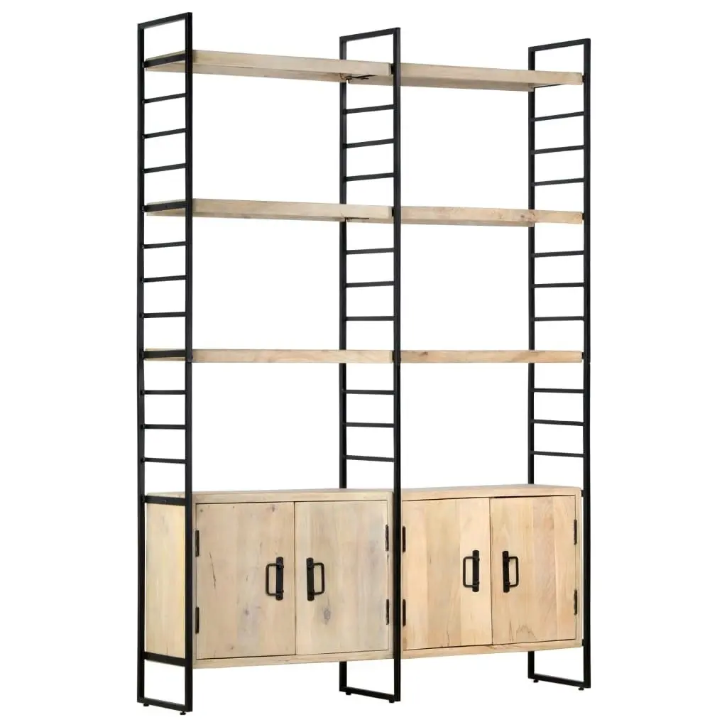 4-Tier Bookcase 124x30x180 cm Solid Mango Wood 284417