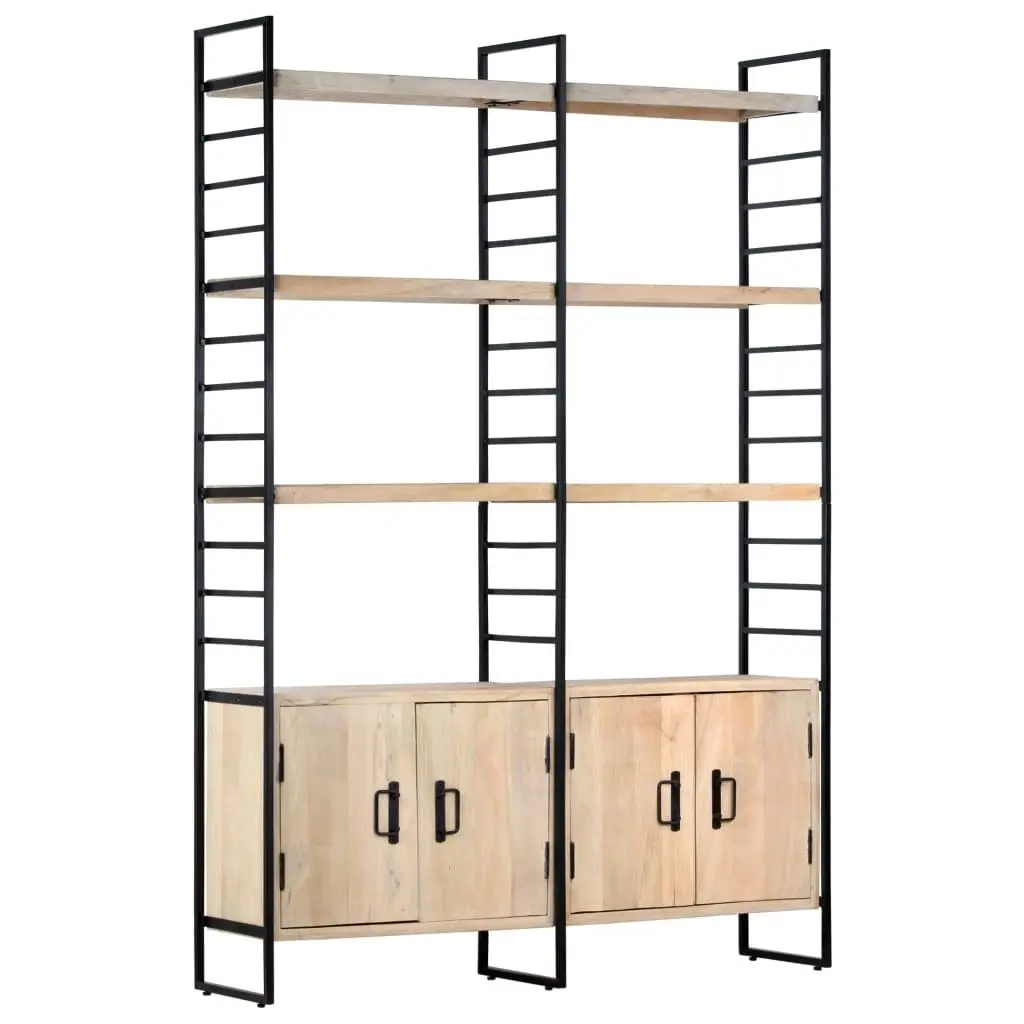 4-Tier Bookcase 124x30x180 cm Solid Mango Wood 284417