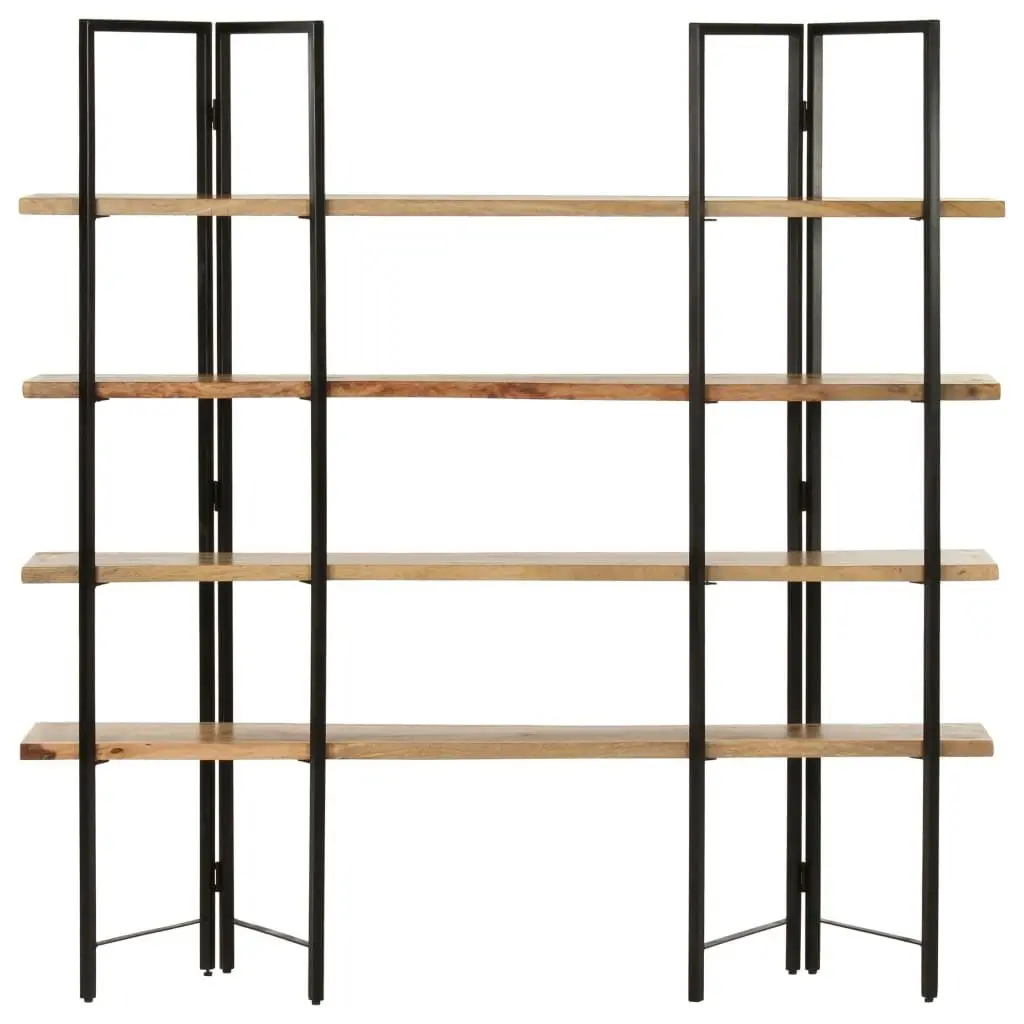 4-Tier Bookcase 160x35x160 cm Solid Mango Wood 286603