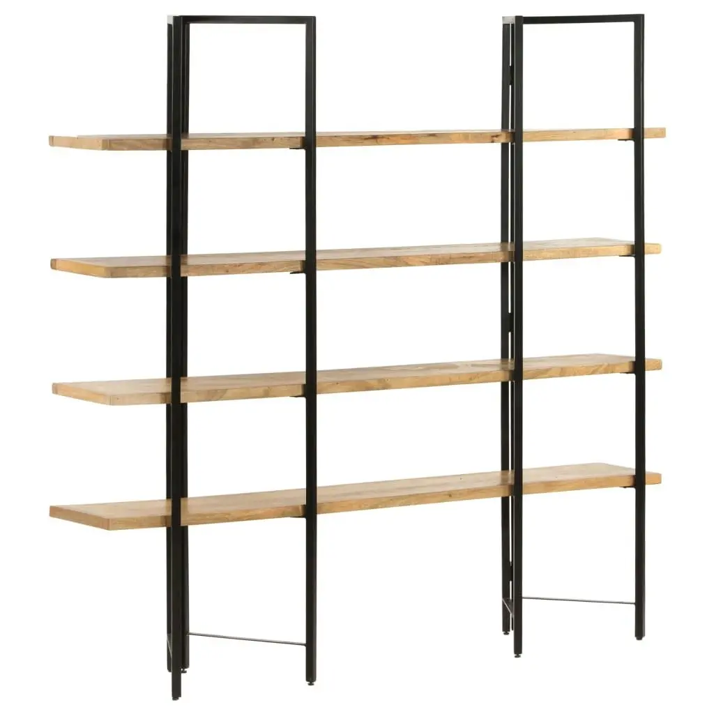 4-Tier Bookcase 160x35x160 cm Solid Mango Wood 286603