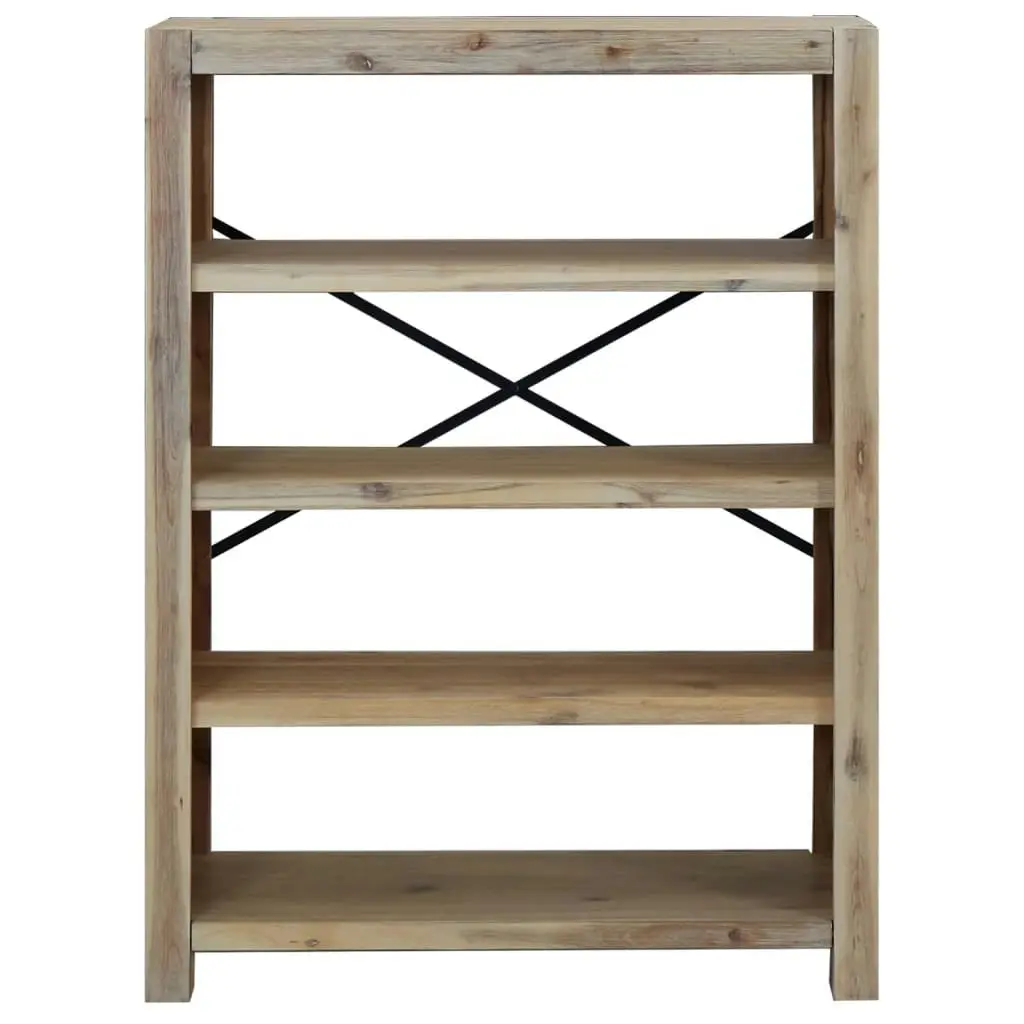 4-Tier Bookcase 80x30x110 cm Solid Wood Acacia 345085