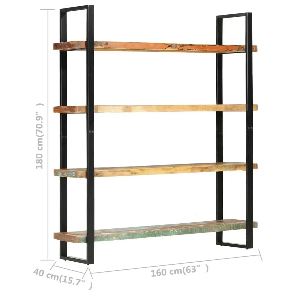 4-Tier Bookcase 160x40x180 cm Solid Reclaimed Wood 321067