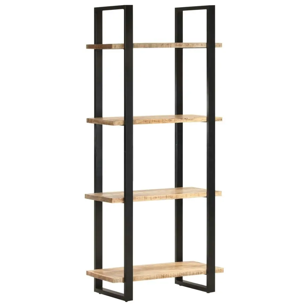 4-Tier Bookcase 80x40x180 cm Rough Mango Wood 321060