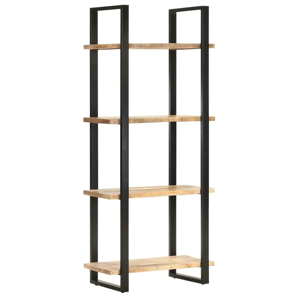 4-Tier Bookcase 80x40x180 cm Rough Mango Wood 321060