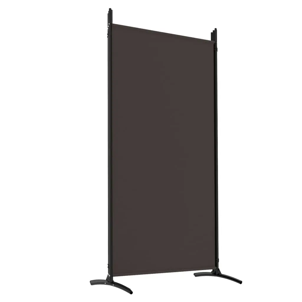 5-Panel Room Divider Brown 433x180 cm Fabric 350267