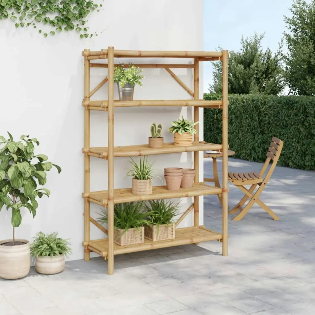 5-Layer Shelf 100x40x150 cm Bamboo 366459