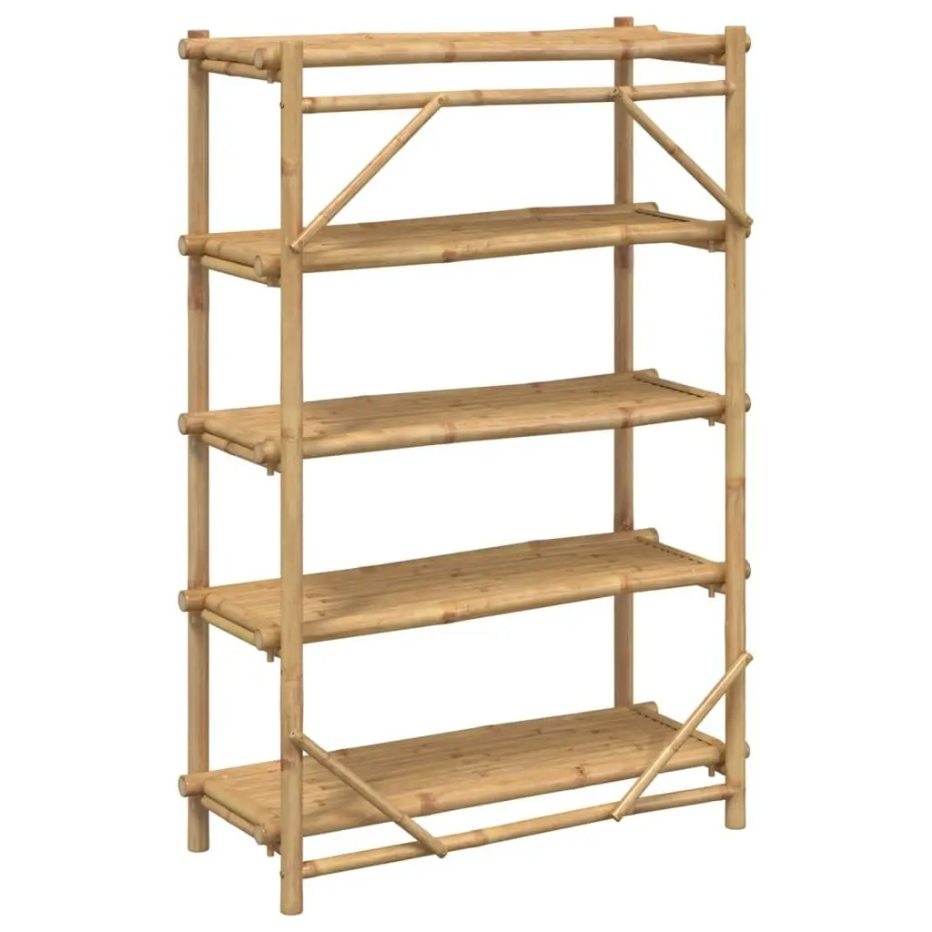 5-Layer Shelf 100x40x150 cm Bamboo 366459