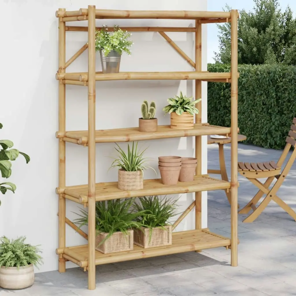 5-Layer Shelf 100x40x150 cm Bamboo 366459