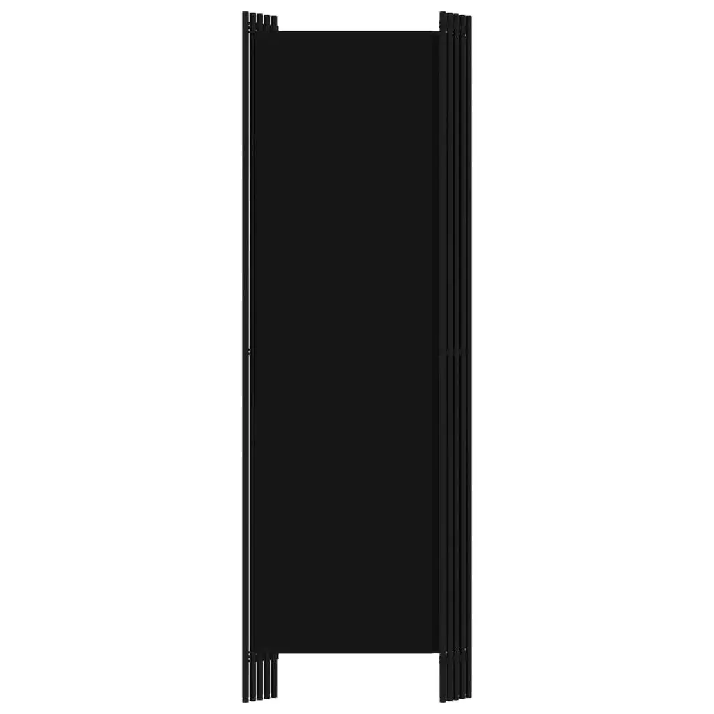 5-Panel Room Divider Black 250x180 cm 320726