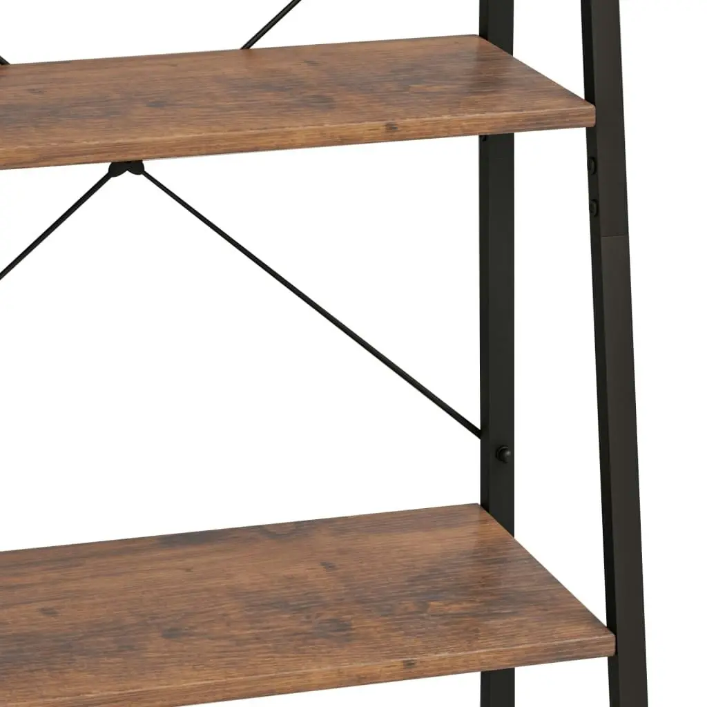 5-Tier Standing Shelf Dark Brown and Black 56x35x174 cm 336368