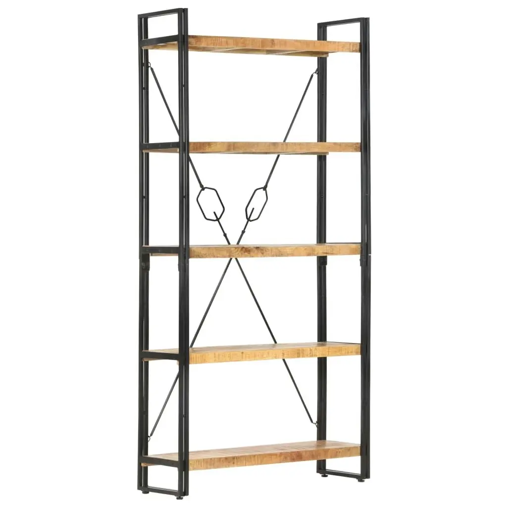 5-Tier Bookcase 90x30x180 cm Solid Mango Wood 286581