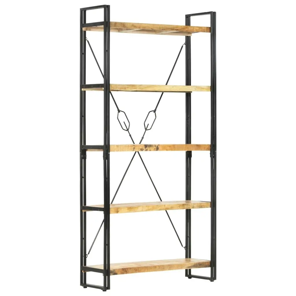 5-Tier Bookcase 90x30x180 cm Solid Mango Wood 286581