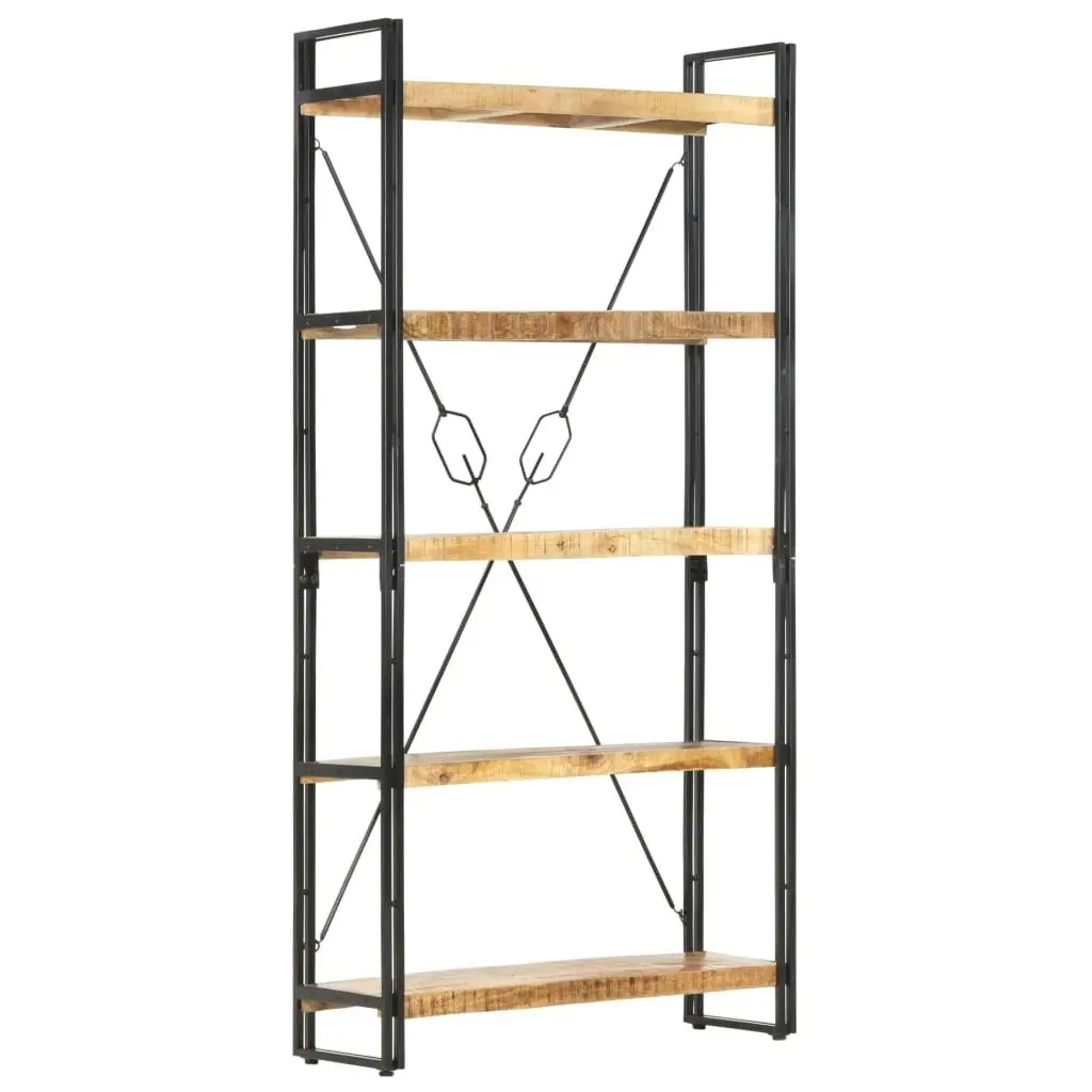 5-Tier Bookcase 90x30x180 cm Solid Mango Wood 286581