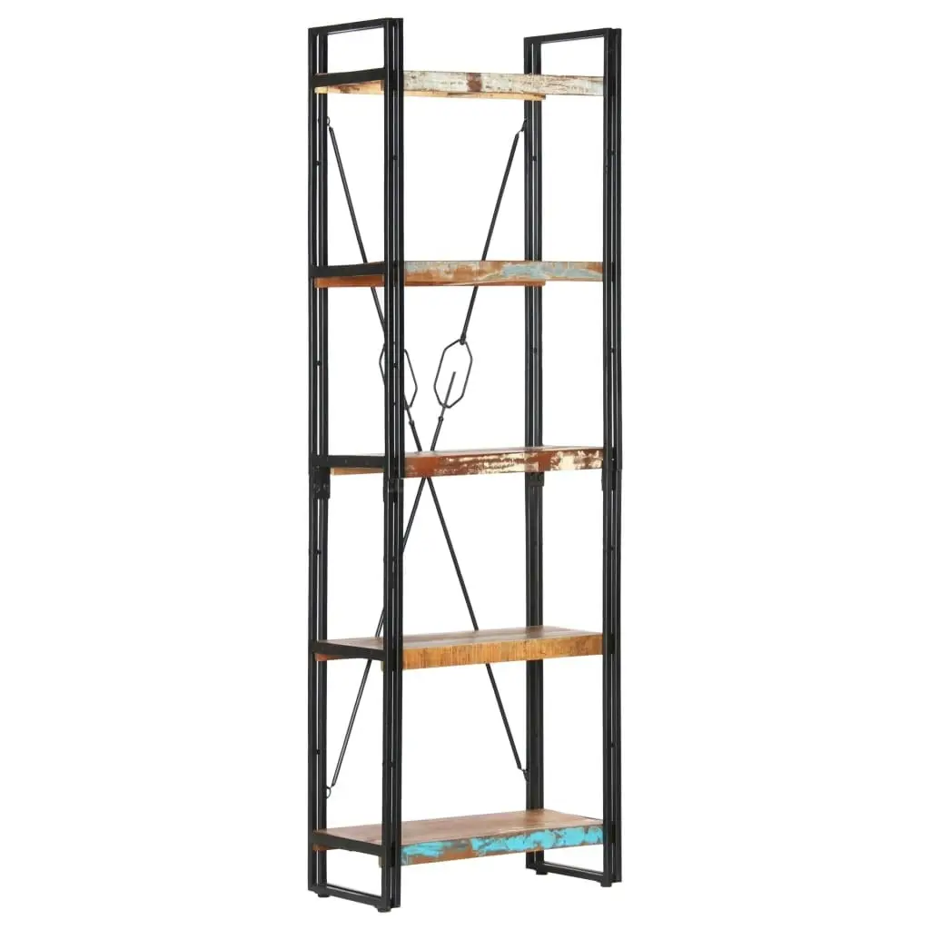 5-Tier Bookcase 60x30x180 cm Solid Reclaimed Wood 286585