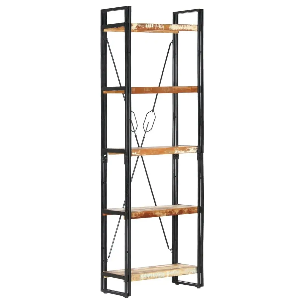 5-Tier Bookcase 60x30x180 cm Solid Reclaimed Wood 286585