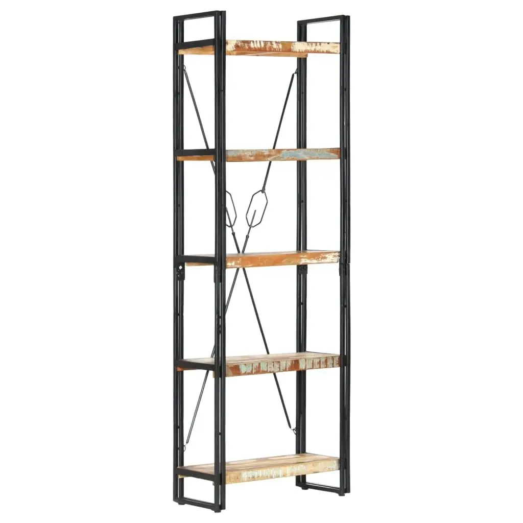 5-Tier Bookcase 60x30x180 cm Solid Reclaimed Wood 286585