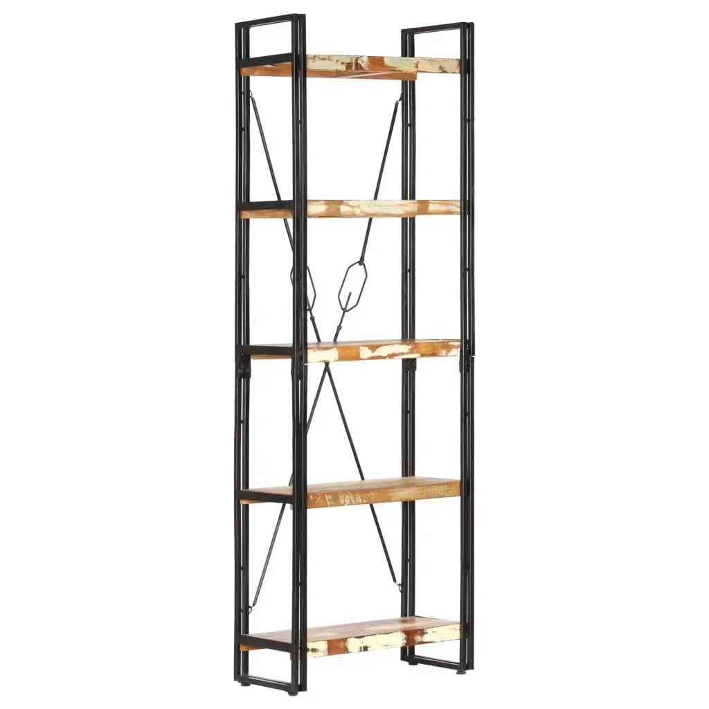 5-Tier Bookcase 60x30x180 cm Solid Reclaimed Wood 286585