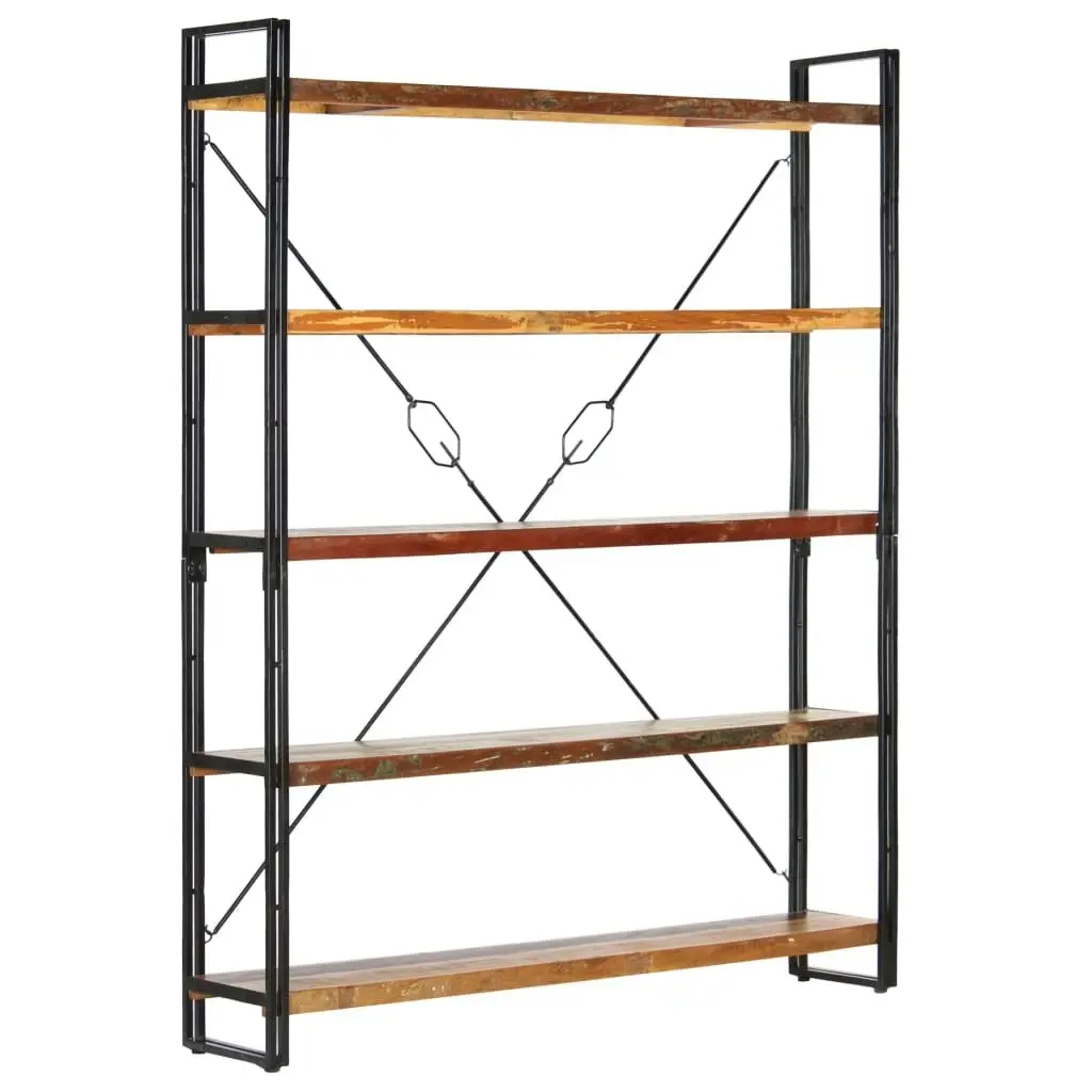 5-Tier Bookcase 140x30x180 cm Solid Reclaimed Wood 286583