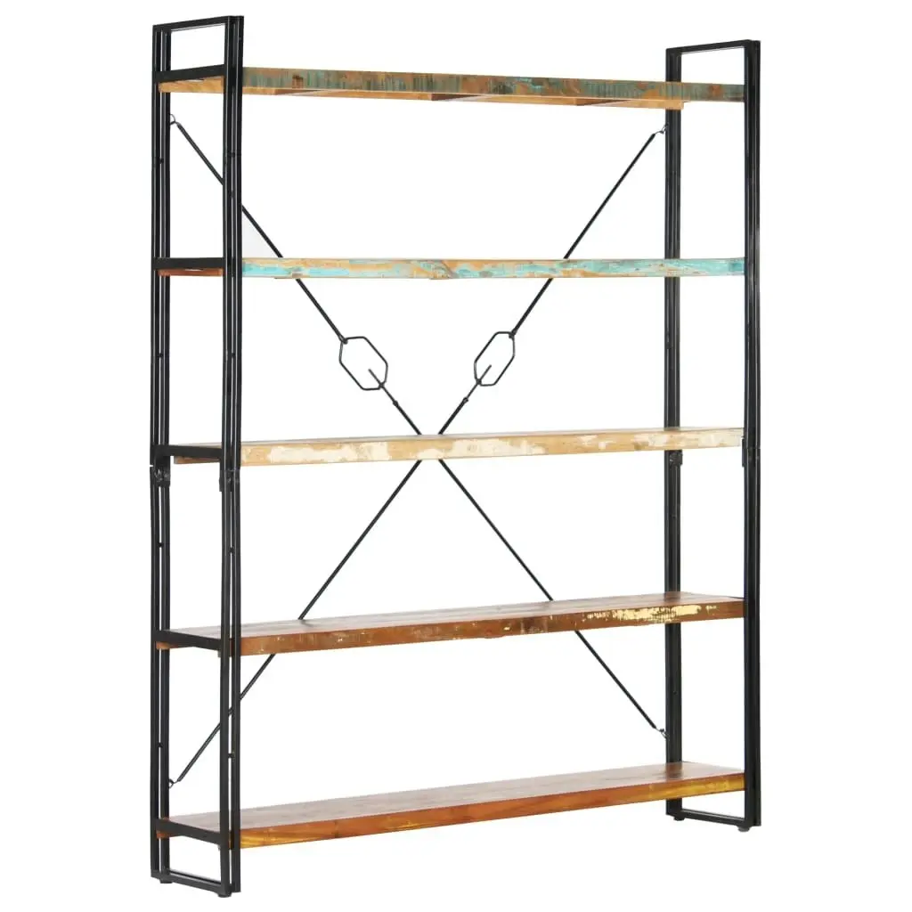 5-Tier Bookcase 140x30x180 cm Solid Reclaimed Wood 286583