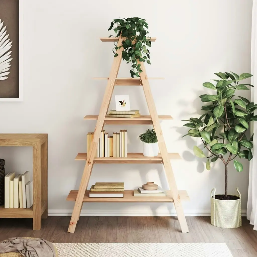 5-Tier Shelf A-shape 110x40x180.5 cm Solid Wood Pine 832331