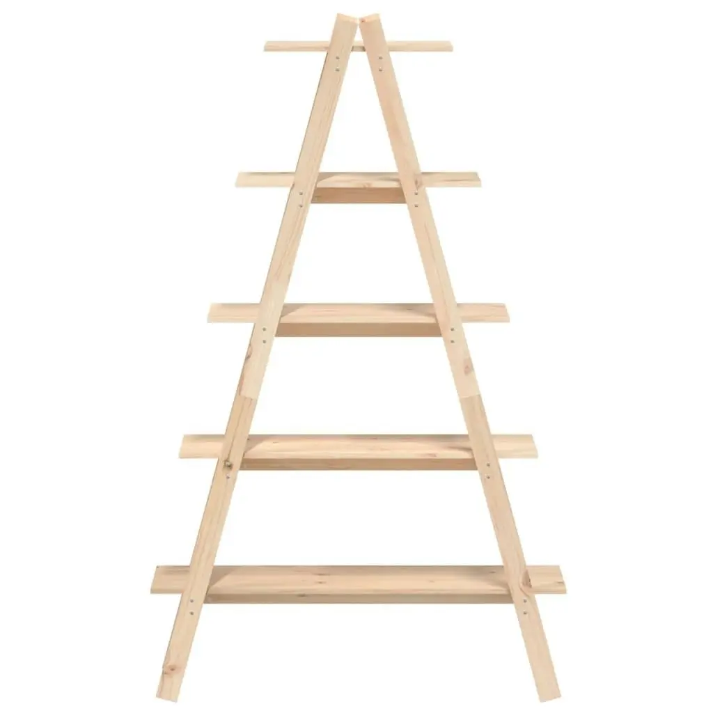 5-Tier Shelf A-shape 110x40x180.5 cm Solid Wood Pine 832331