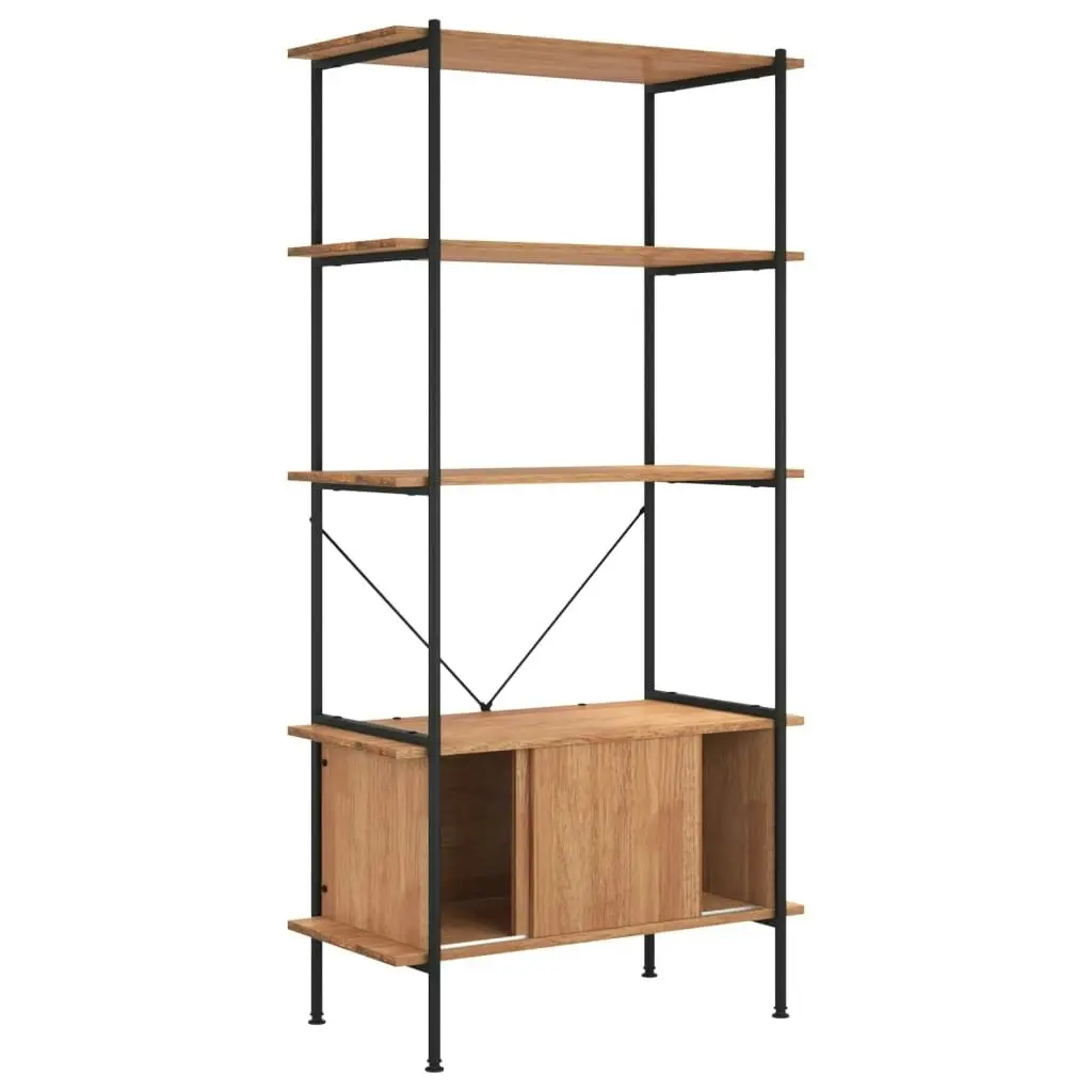 5-Tier Shelving Unit with Cabinet 80x40x163 cm Steel and Engineered Wood 336355