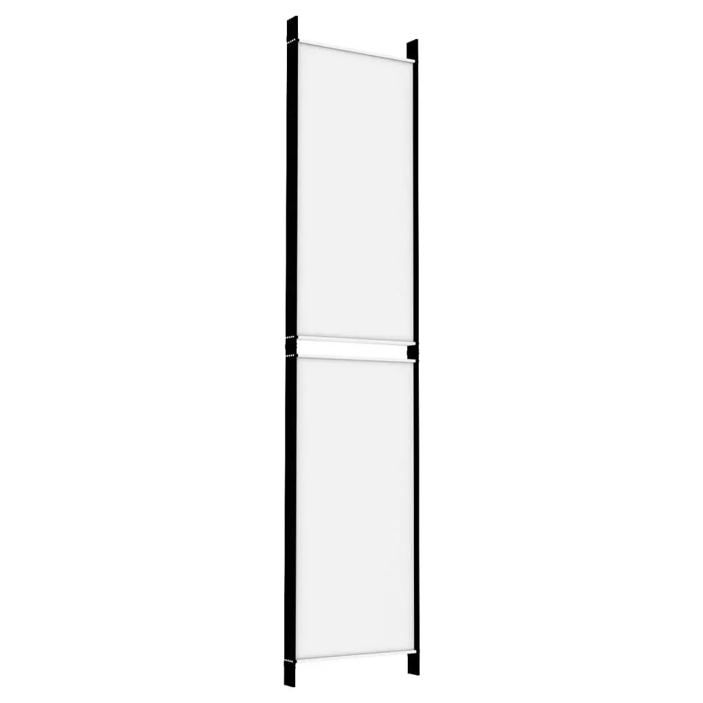 5-Panel Room Divider White 250x220 cm Fabric 350250