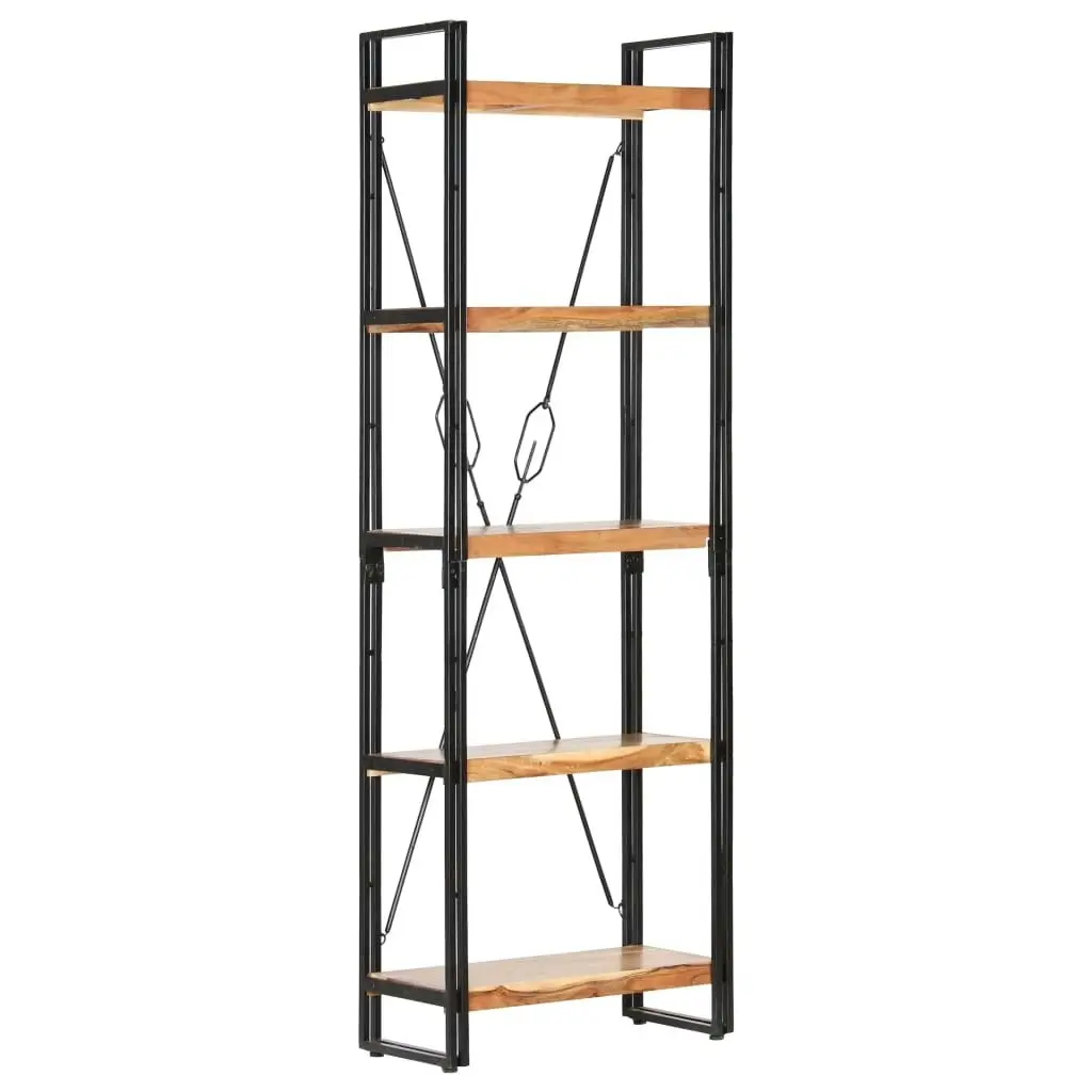 5-Tier Bookcase 60x30x180 cm Solid Acacia Wood 286588