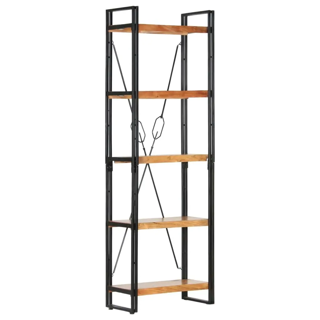 5-Tier Bookcase 60x30x180 cm Solid Acacia Wood 286588