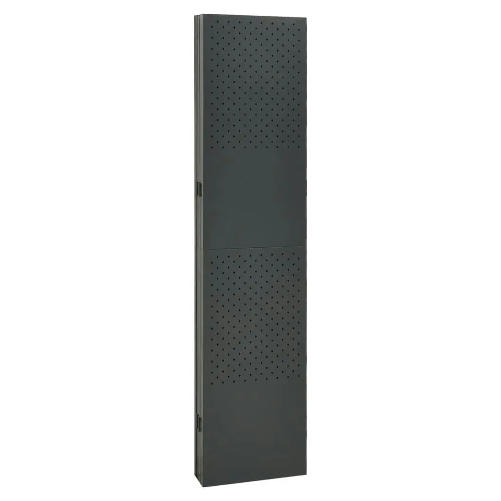 6-Panel Room Divider Anthracite 240x180 cm Steel 335906