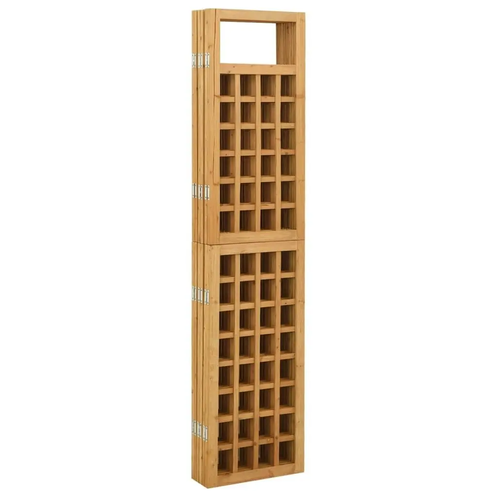 6-Panel Room Divider/Trellis Solid Fir Wood 242.5x180 cm 316481