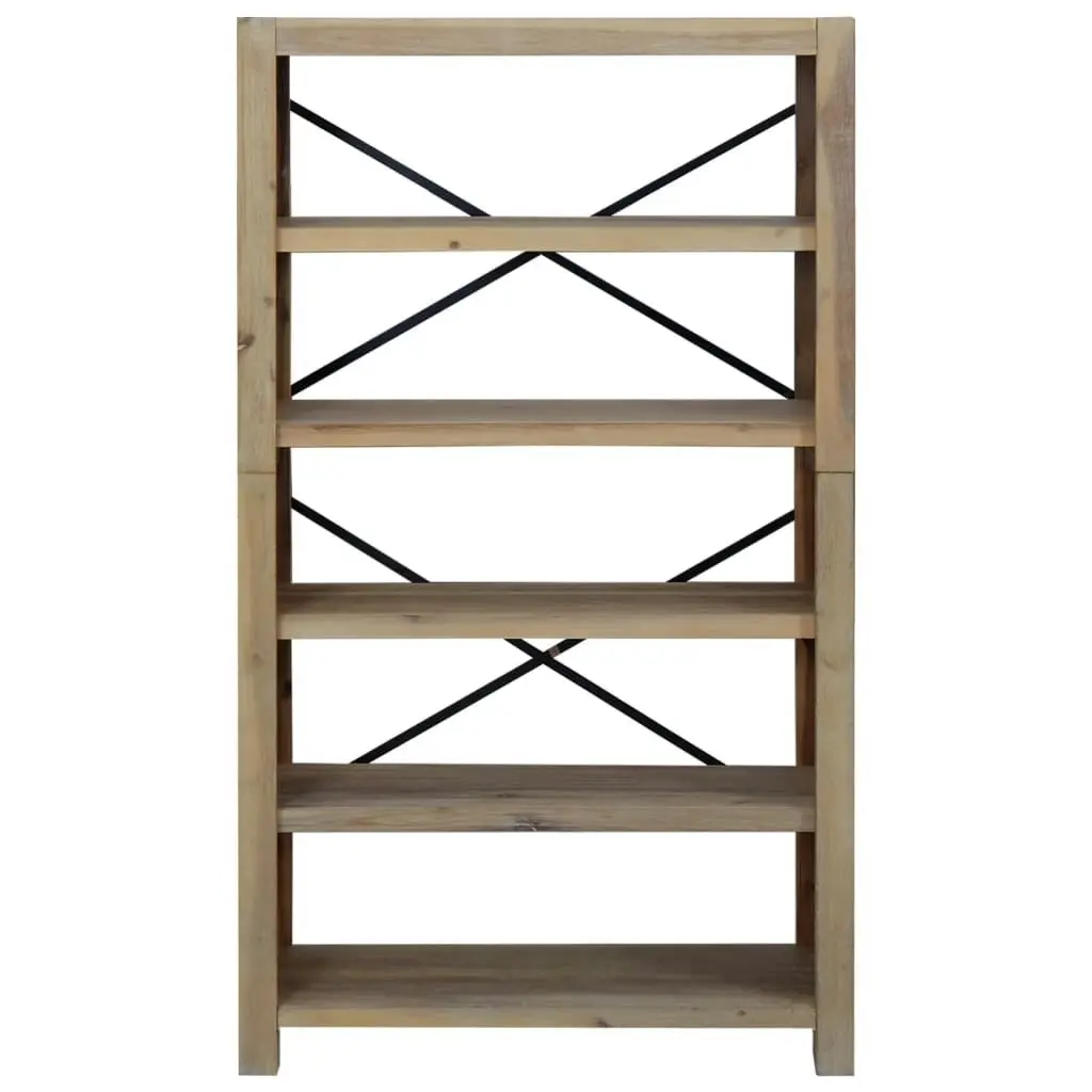 5-Tier Bookcase 80x30x140 cm Solid Wood Acacia 345084