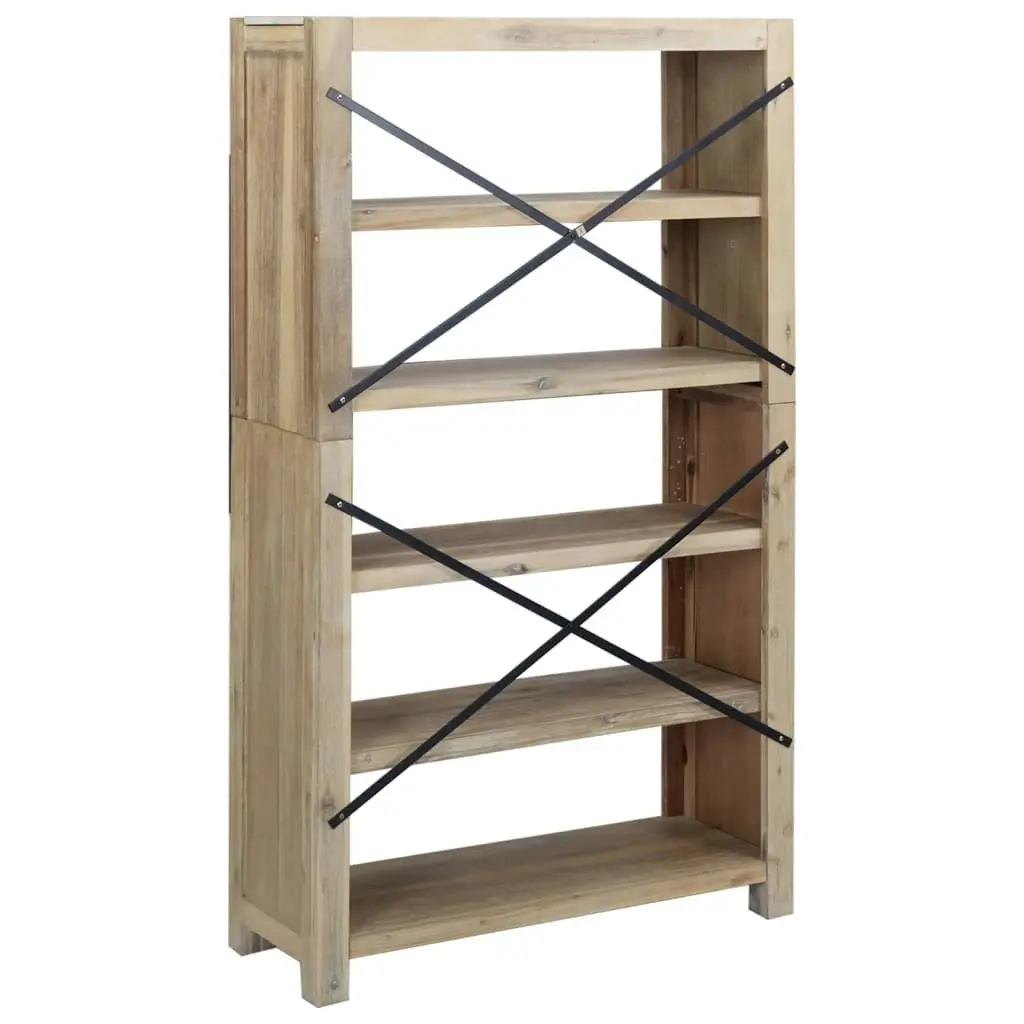 5-Tier Bookcase 80x30x140 cm Solid Wood Acacia 345084