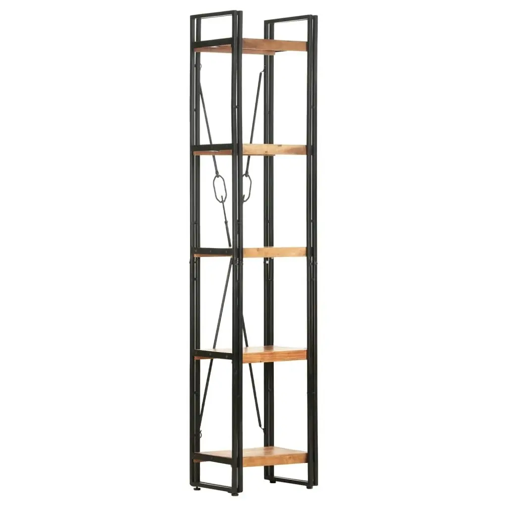 5-Tier Bookcase 40x30x180 cm Solid Acacia Wood 320611