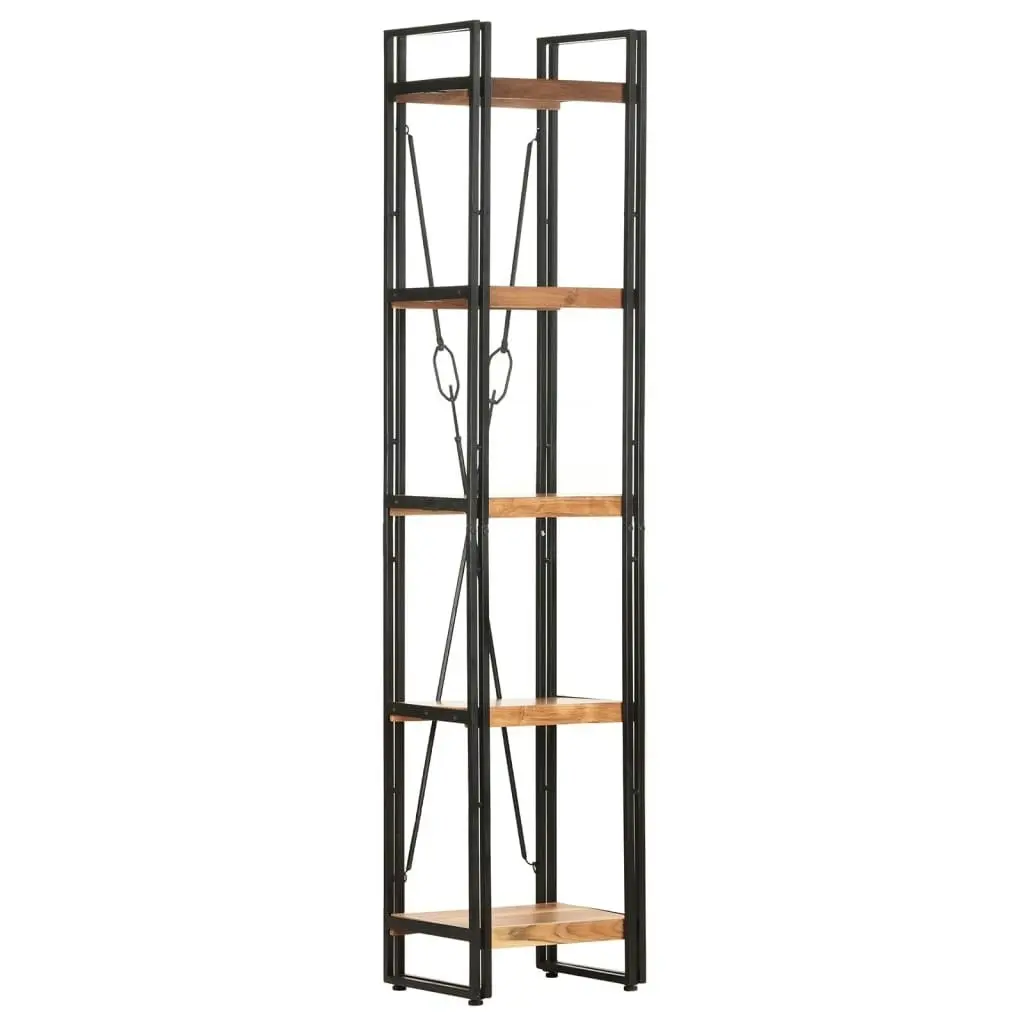 5-Tier Bookcase 40x30x180 cm Solid Acacia Wood 320611