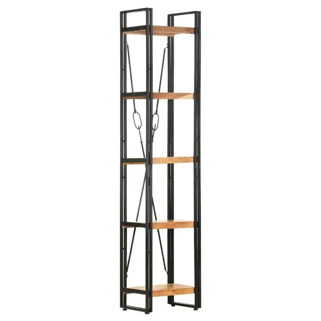 5-Tier Bookcase 40x30x180 cm Solid Acacia Wood 320611