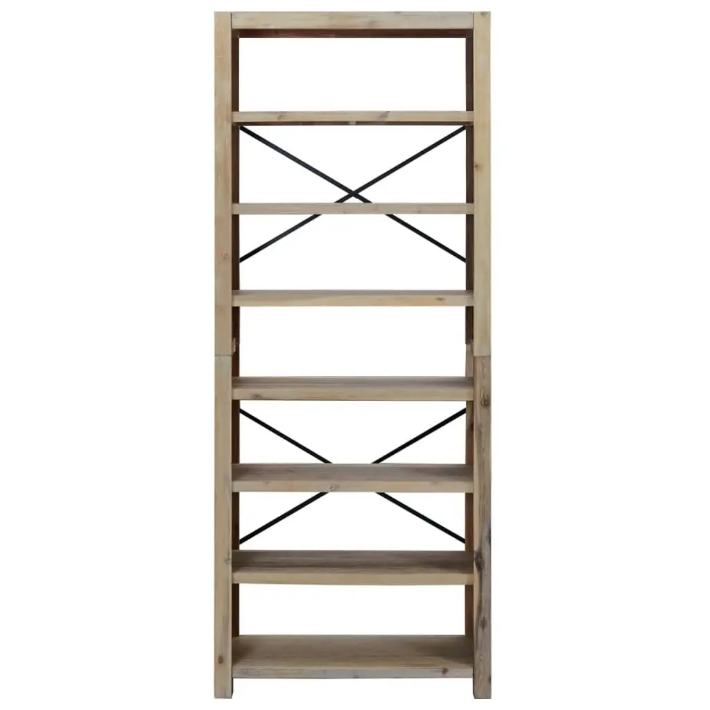 7-Tier Bookcase 80x30x200 cm Solid Wood Acacia 345082