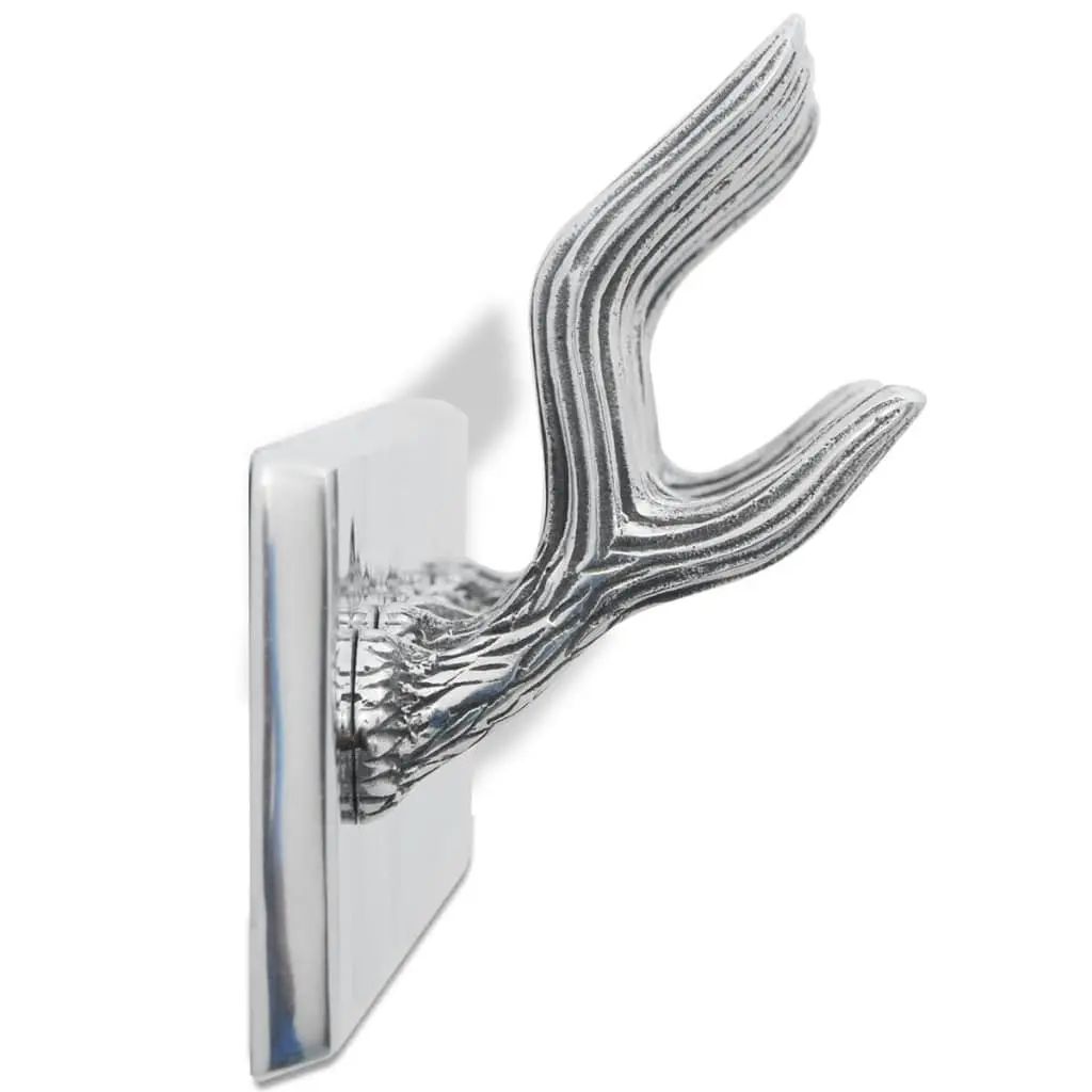 Aluminium Wardrobe Hook Coat Rack Hat/Tie Hanger Silver 242339