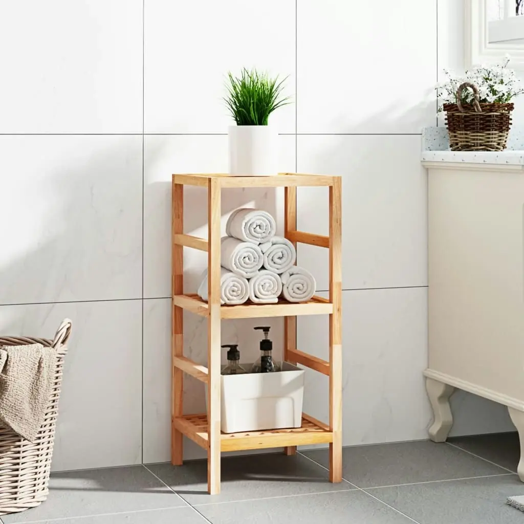 Bathroom Shelf 35.5x35.5x79 cm Solid Wood Walnut 350363